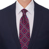 Extra Long Royal Sicily Blue Red Pink Duchesse Silk Tie