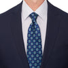 Extra Long Gagliardi Blue Duchesse Silk Tie