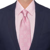 Cravatta Extra Lunga Barocco Siciliano Rosa Seta Duchesse