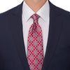 Extra Long Lampedusa Burgundy Duchesse Silk Tie
