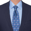 Extra Long Cathedral of Noto Blue Duchesse Silk Tie