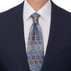 Extra Long Baroque Triumph Light Blue Duchesse Silk Tie