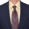 Extra Long Modica Blue Yellow Orange Duchesse Silk Tie