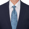 Extra Long Modica Light Blue Duchesse Silk Tie