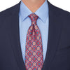 Extra Long Eternal Sicily Coral Duchesse Silk Tie