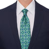 Extra Long Eternal Sicily Green Duchesse Silk Tie