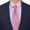 Extra Long Duke of Camastra Coral Duchesse Silk Tie