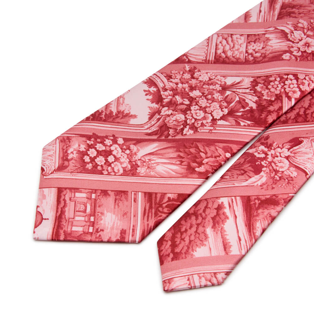 Ancient Rome Red Duchesse Silk Tie – Silvio Fiorello