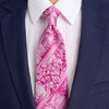 Ancient Rome Pink Duchesse Silk Tie