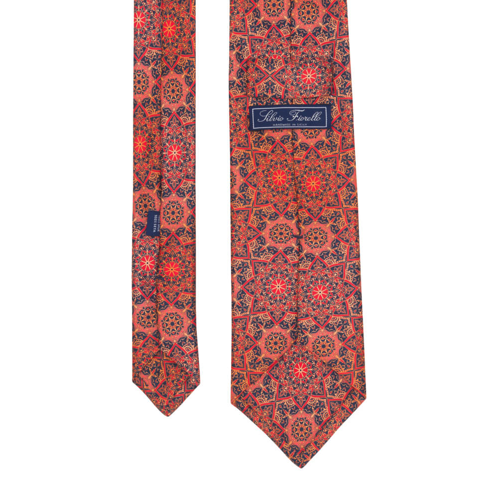 Red Notre Dame Duchesse Silk Tie – Silvio Fiorello