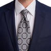 Michelangelo Masterpiece Grey Duchesse Silk Tie