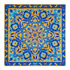 Pochette Emblema dei Templari Giallo e Blu Royal Seta