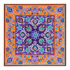Pochette Maesta' Medievale Arancione e Viola Seta