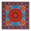 Red and Blue Heraldic Shield Silk Pocket Square