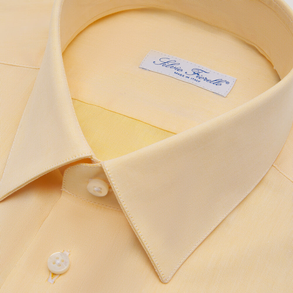 The Prince Yellow Sartorial Cotton Shirt – Silvio Fiorello The Prince Yellow Sartorial Cotton Shirt – Silvio Fiorello