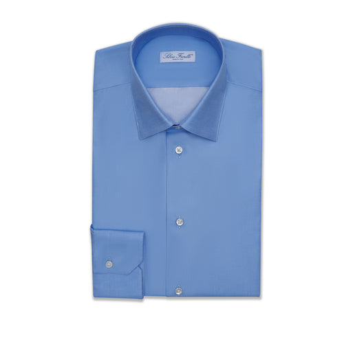 The Prince Light Blue Sartorial Cotton Shirt