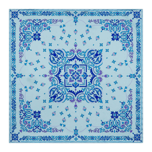 The Last Dance Light Blue Silk Pocket Square