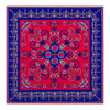 Pochette Fiore di Sicilia Rosso e Blu Seta