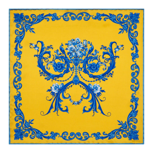 Pochette Donnafugata Giallo e Blu Seta