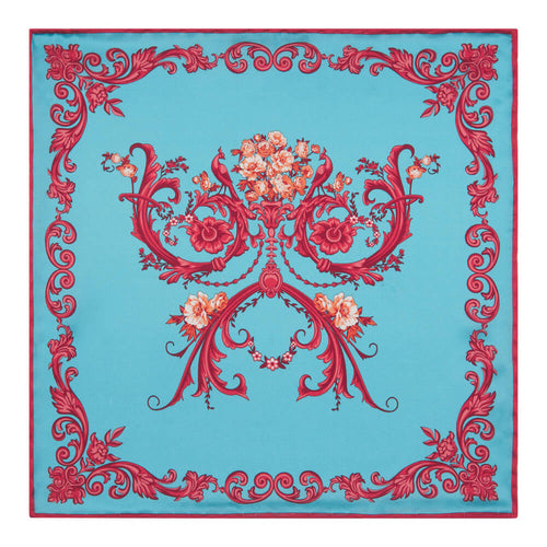 Pochette Donnafugata Azzurro e Corallo Seta