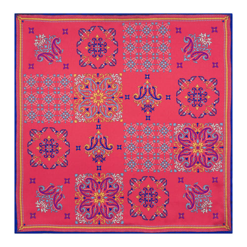 Don Fabrizio Coral Silk Pocket Square