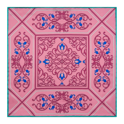Pochette Arte Barocca Rosa Seta