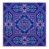 Pochette Arte Barocca Blu e Rosa Seta