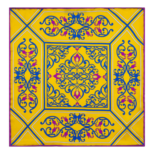Pochette Arte Barocca Giallo Seta