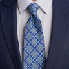 Lampedusa Blue Duchesse Silk Tie