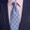 Ortigia Light Blue Duchesse Silk Tie