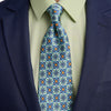 Ortigia Green Duchesse Silk Tie