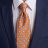 Seneca Orange Duchesse Silk Tie