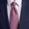 Jupiter Magenta and Pink Duchesse Silk Tie