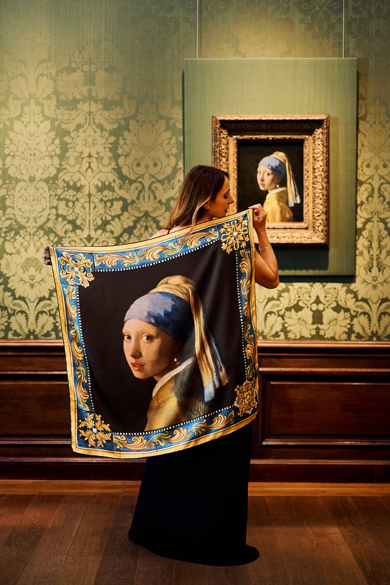 Girl with a Pearl Earring Silk Foulard – Silvio Fiorello