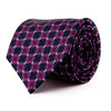 Blue Pink and Purple Spheres Silk Tie