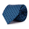 Blue Flower of Life Silk Tie