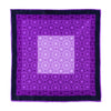 Pochette Viola e Blu Antica Saggezza Seta Duchesse