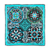 Baroque Ceramic Light Blue Silk Pocket Square