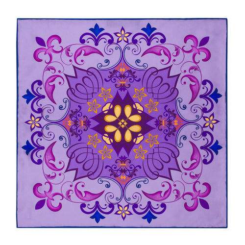 The Medici Splendor Purple Silk Pocket Square