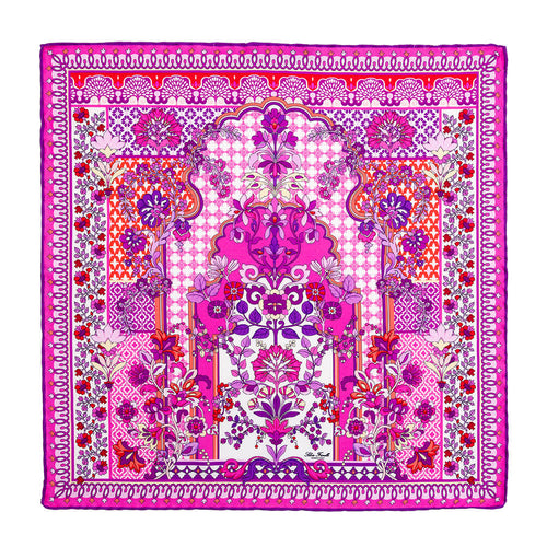 Tauromerion Pink Silk Twill Pocket Square