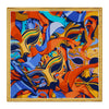 The Carnival of Venice Yellow and Orange Silk Pocket Square