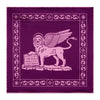 The Lion of Saint Mark Purple and Pink Silk Pocket Square