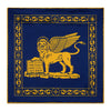 The Lion of Saint Mark Blue and Yellow Silk Pocket Square