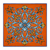 The Flower of Venice Orange Silk Pocket Square