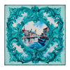 Gondola Green Silk Pocket Square