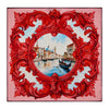 Gondola Red Silk Pocket Square