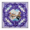 Gondola Purple Silk Pocket Square