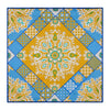 Venice Yellow and Light Blue Silk Pocket Square