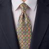 The Noble Crest Yellow Duchesse Silk Tie