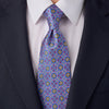 Murano Light Blue Pink and Yellow Duchesse Silk Tie